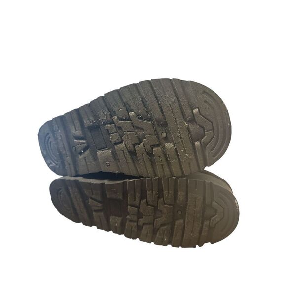 Charlotte Russe Black Faux Suede Platform Bootie Slip On Size 8 - Picture 8 of 8